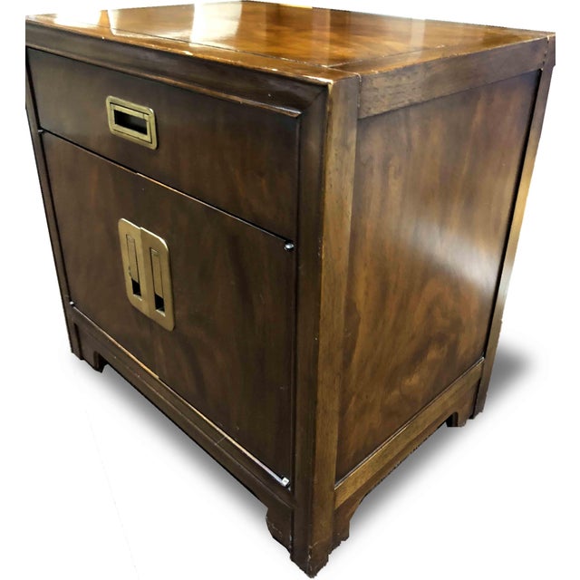 1970s Campaign Drexel Heritage Dynasty Collection Nightstands a Pair