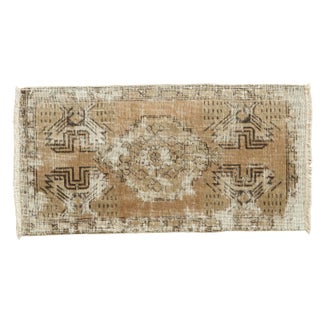 Vintage Oushak Rug Runner - 1'8" X 3'2" For Sale