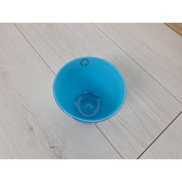 Vase in Blue Murano Glass from Venini, 1990s For Sale - Image 6 of 7