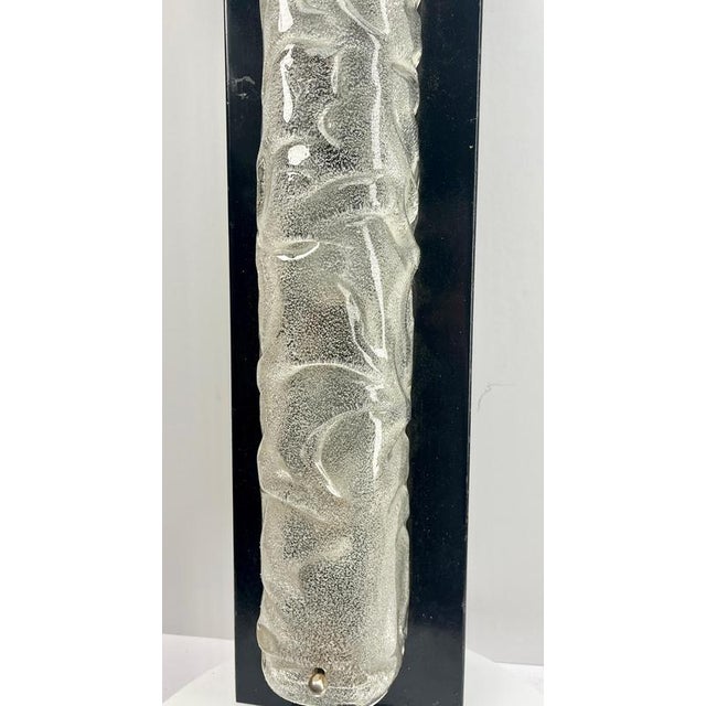 Metal Vintage Iceglass Lamps from Rudolf Zimmermann Bamberg RZB, Germany, 1970s, Set of 2 For Sale - Image 7 of 11