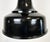 Industrial Black Pendant Factory Lamp with Cast Iron Top, 1970s For Sale - Image 4 of 17