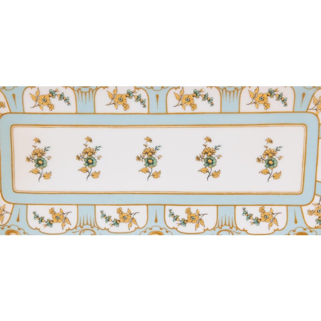 French Vintage French Limoges Style Porcelain Tray For Sale - Image 3 of 8