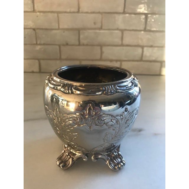 Early 20th Century Vintage Hand-Chafed Maker's Marked Silver Plate Coffee and Tea Service - 8 Piece Set For Sale - Image 5 of 12