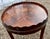 1980s Coloniall Coffee Table Piecrust With Inlaid Medallion Flame Mahogany For Sale - Image 5 of 8