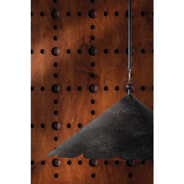 Hudson Valley Lighting Folly Beach 32 in. 1 Light Pendant in Verdigris Finish For Sale - Image 9 of 10