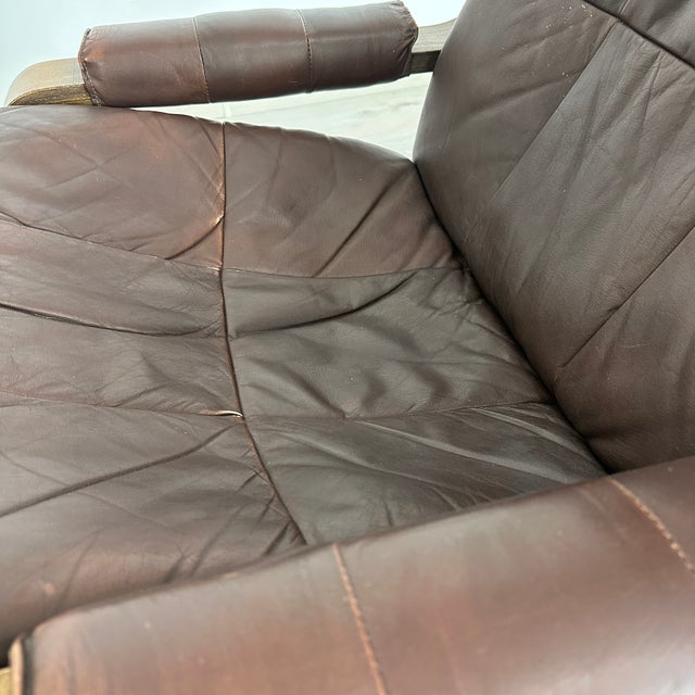 Leather Armchairs Attr. To Arnt Lande for Westnofa - A Pair For Sale - Image 11 of 18