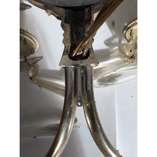 Vintage Mirrored Silver Plate Wall Scoces Set of 4 For Sale - Image 11 of 11