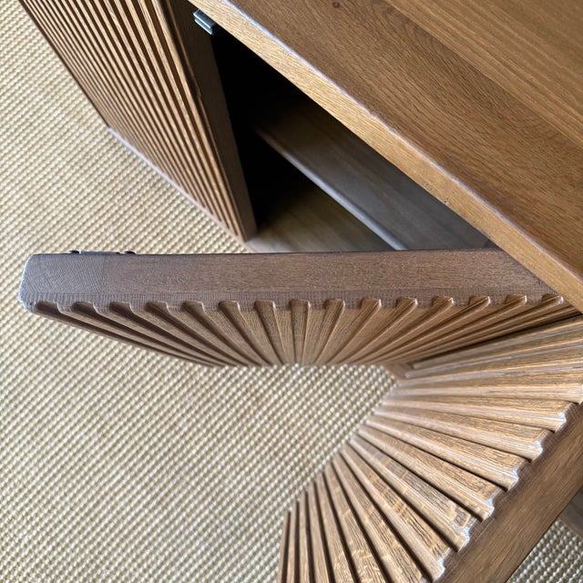 Reed 4 Shelf Oak Bookcase 84"h For Sale - Image 9 of 13
