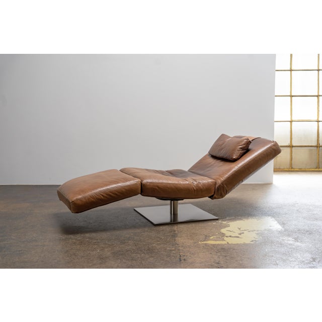 Animal Skin Zeta Chaise Lounge in Leather from Natuzzi, 2000s For Sale - Image 7 of 15