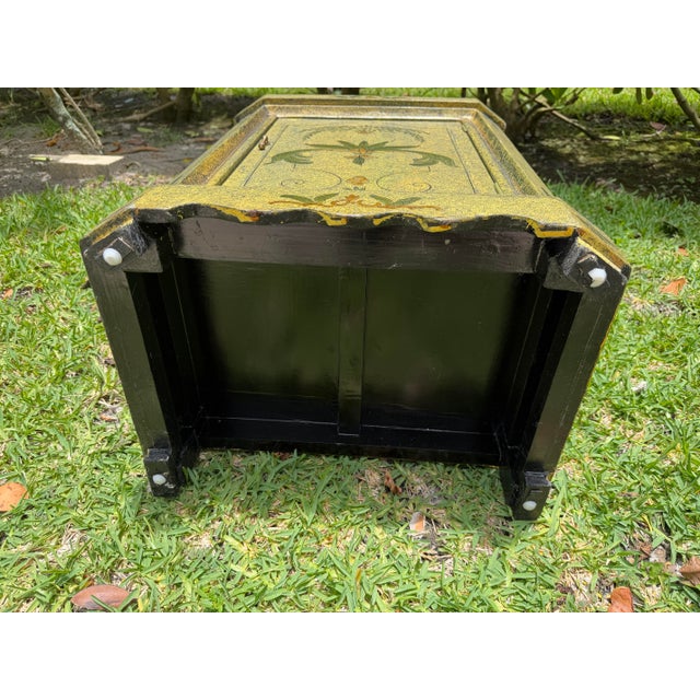 Vintage Hand-Painted Florentine Style Commode Cabinet For Sale - Image 11 of 12