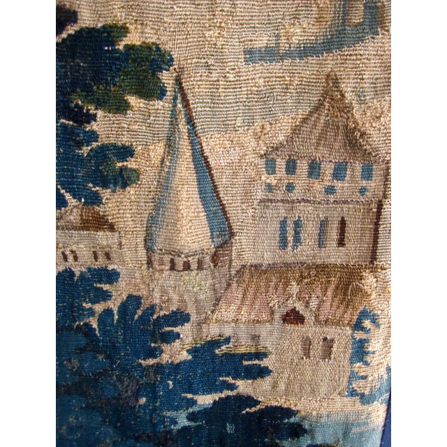Aubusson Tapestry Verdure Two Ducks on a Lake 18 Century For Sale - Image 6 of 12