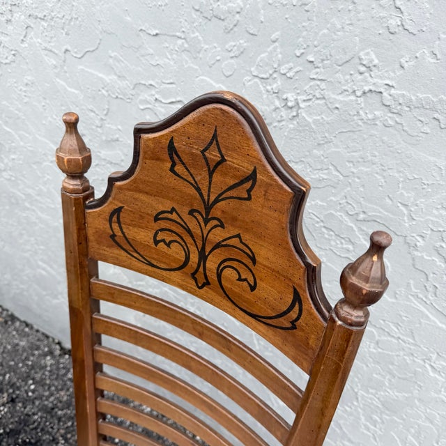 Vintage “Esperanto” High Back Dining Chairs by Drexel - Set of 4 For Sale In West Palm - Image 6 of 11