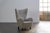 Wood Vintage Wingback Chair in Bouclé Fabric from Mogens Lassen, Denmark, 1950s For Sale - Image 7 of 12