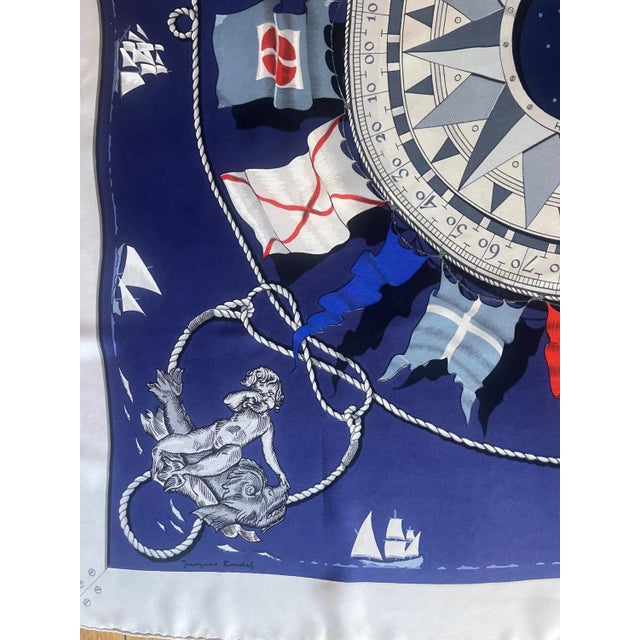 Hermès Silk Scarf “Sextants” 1981 For Sale - Image 9 of 10