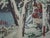 Red 1882 Toyoyoshi Triptych | Tadanobu's Disguised Ride on Snowy Mt. Yoshino | Antique Meiji Print For Sale - Image 8 of 9