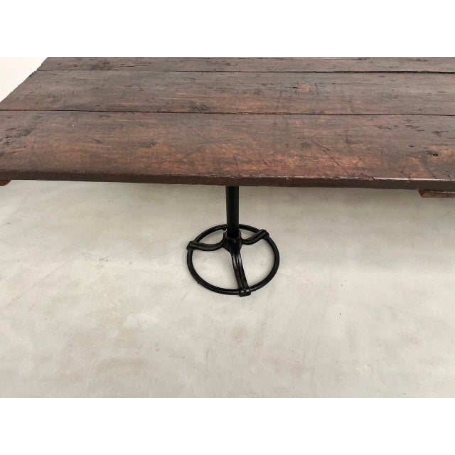 Large Wooden Table with Industrial Spirit, 1950s For Sale - Image 9 of 18