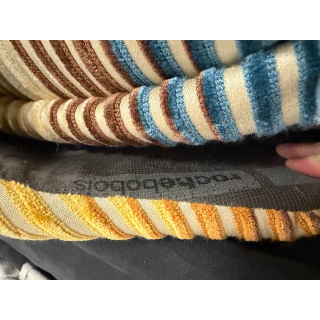 1970s Authentic Roche Bobois Mah Jong Modular Sectional Sofa – Missoni Home & Velvet Edition (5 Seats) For Sale - Image 15 of 18