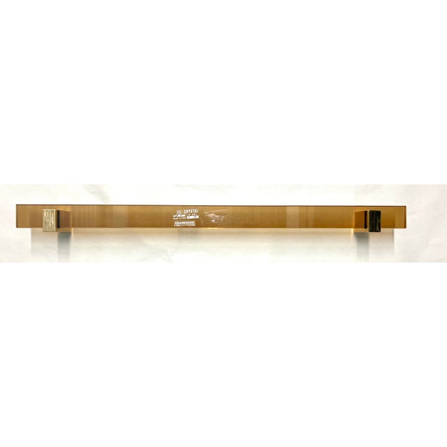 Fontana Arte Art Glass Towel Bar 18” For Sale - Image 11 of 11