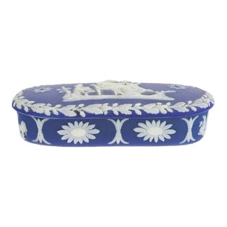 19th Century Wedgwood Jasperware Match Box For Sale