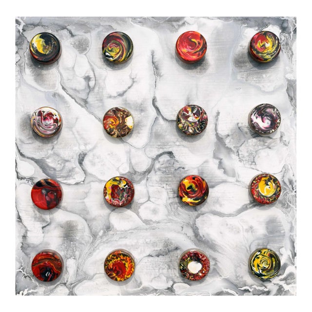 Sumit Mehndiratta, Fluid Constructs, 2019, Mixed Media on Panel For Sale