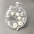 White 1990s Mikimoto Estate Akoya Pearl Circular Flower Brooch Pin Sterling Silver For Sale - Image 8 of 12