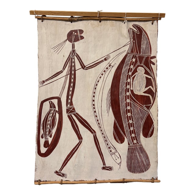 Art Aboriginal Bark Painting For Sale