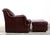 English Whittemore-Sherrill Oxblood Leather Rolled Arm Club Chair & Ottoman, Made in Usa Late 20th Century For Sale - Image 3 of 6