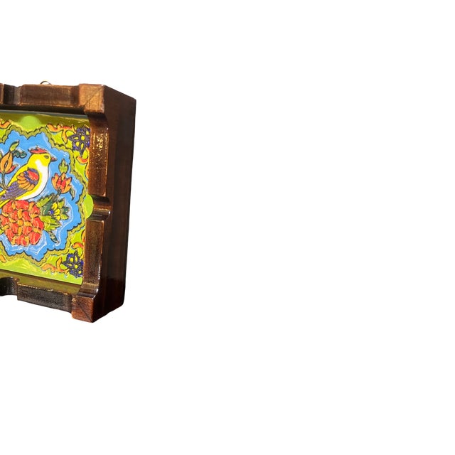 Blue Vintage Wood Cigar Holder, 1980s For Sale - Image 8 of 11