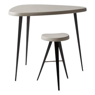 Mexique Stool and Table by Charlotte Perriand for Cassina, Set of 2 For Sale