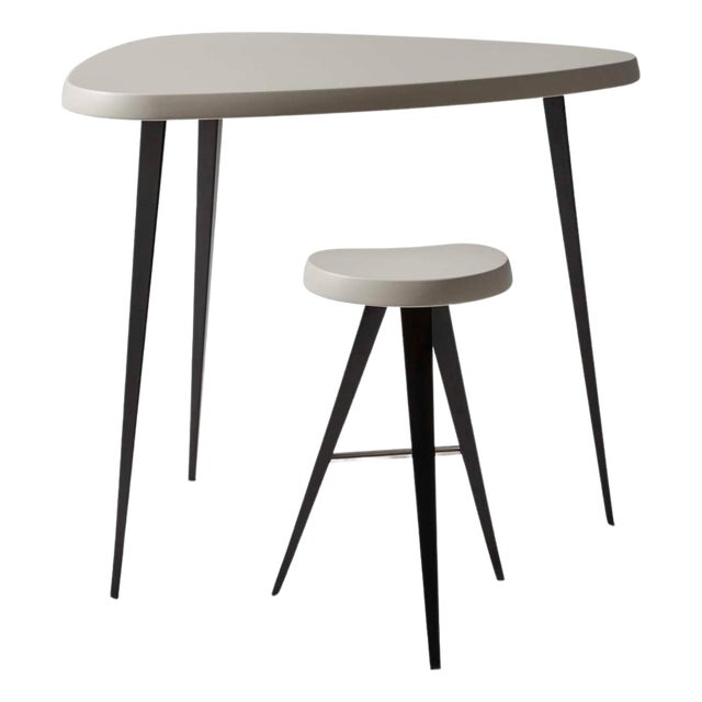 Mexique Stool and Table by Charlotte Perriand for Cassina, Set of 2 For Sale