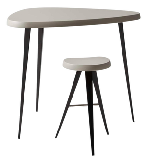 Mexique Stool and Table by Charlotte Perriand for Cassina, Set of 2