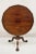19th Century Antique Georgian Chippendale Pie Crust Mahogany Ball and Claw Tilt Top Table For Sale - Image 12 of 12