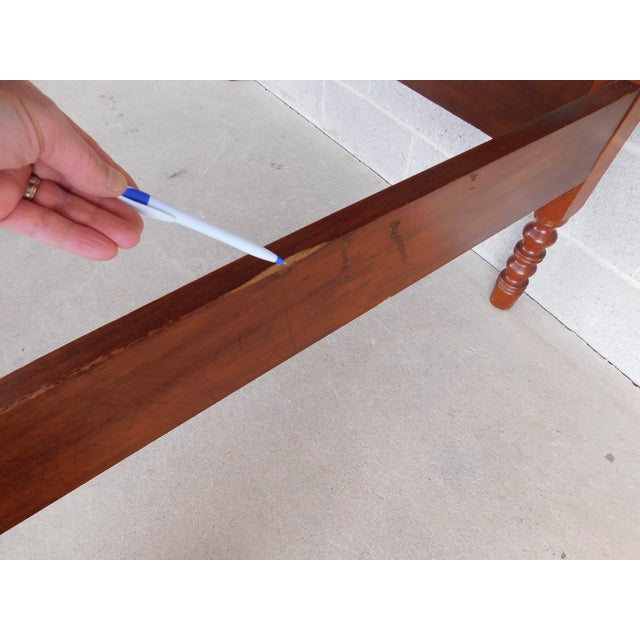 Antique Jenny Lind Style Spindle Tall Poster Cherry Full Size Bed For Sale - Image 11 of 14