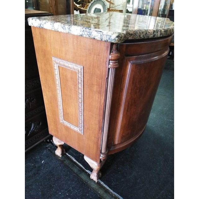 Granite Top Solid Wood Night Stands a Pair Chairish