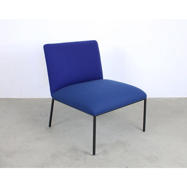 Fabric Kvadrat Tonus, back Tonus 210, seat Tonus 123 blue. This piece has an attribution mark, I am sure that it is...