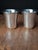 Antique 84 mark Sterling Silver Kiddush Cups Engraved Magen David Star Judaica - Pair For Sale - Image 4 of 18