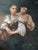A highly refined and decorative oil on canvas reproduction executed after “The Secret” by William-Adolphe Bouguereau, one...