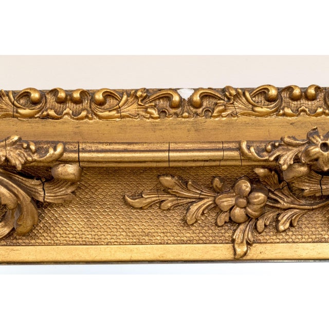 Large Victorian Rococo Revival Giltwood Wall Mirror, C. 1880, Ornately Carved Louis XV Style For Sale In New York - Image 6 of 11