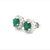 2010s Natural Emerald Diamond Earrings 14k Gold 3.02 TCW Certified For Sale - Image 5 of 12