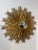 1970s Vintage Italian Sunburst Gilded Wall Mirror For Sale - Image 4 of 6