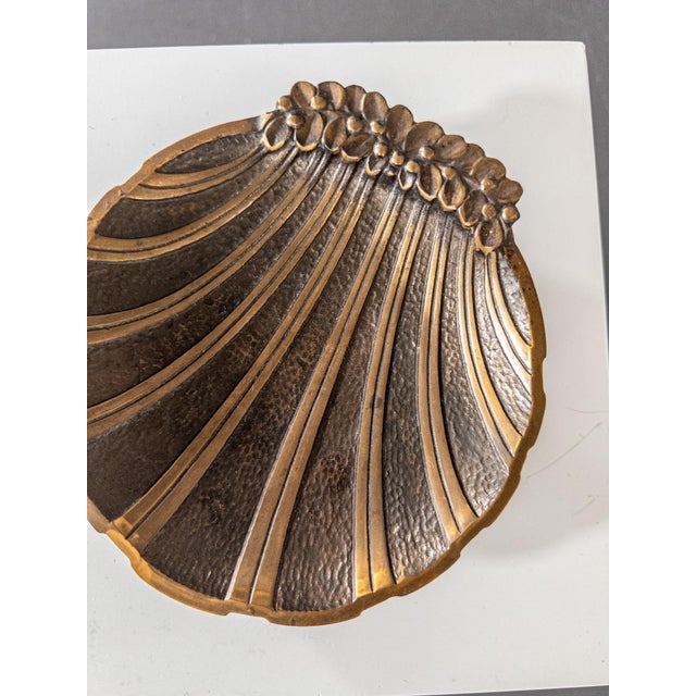 Art Deco Bronze Shell Dish by Niels Dan Ravn, 1930s For Sale - Image 6 of 6