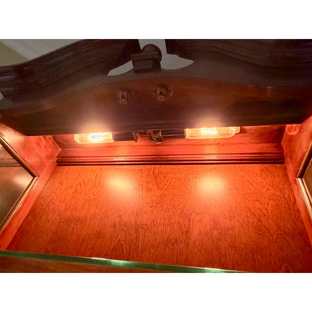 Ethan Allen 1960s Ethan Allen Georgian Court Cherry Drop-Front Secretary Desk For Sale - Image 4 of 9