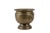 Victorian Vintage Hammered Brass Hollywood Regency Cachepot Planter For Sale - Image 3 of 13