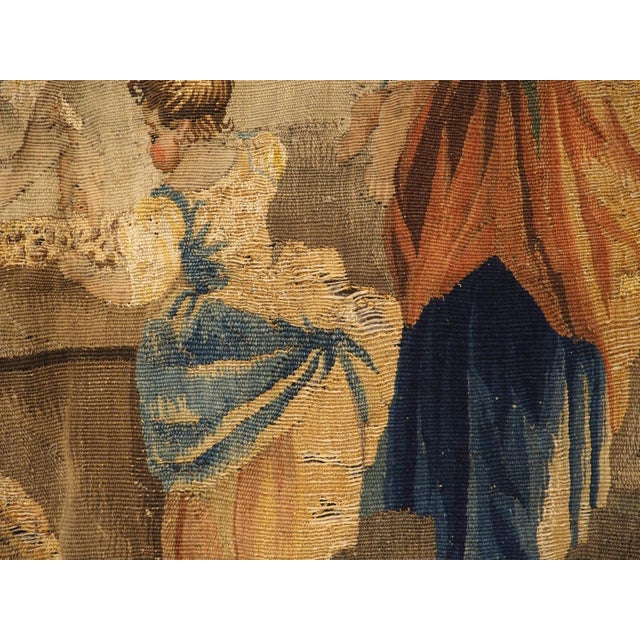 18th Century French Aubusson Park Scene Tapestry For Sale - Image 17 of 18
