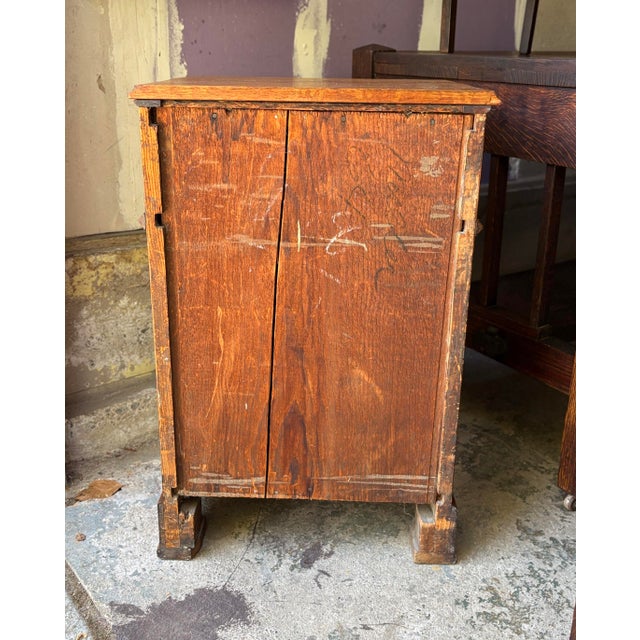Antique French Walnut Cabinet or Bedside Table For Sale - Image 9 of 10