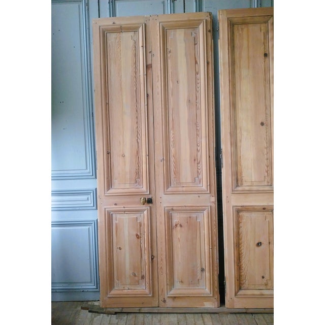 Antique Double Doors in Wood, 1890s, Set of 2 For Sale - Image 17 of 18