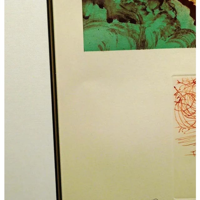 White 1970s Salvador Dali "Return of Ulysses" Print Hand Signed by Dali For Sale - Image 8 of 9