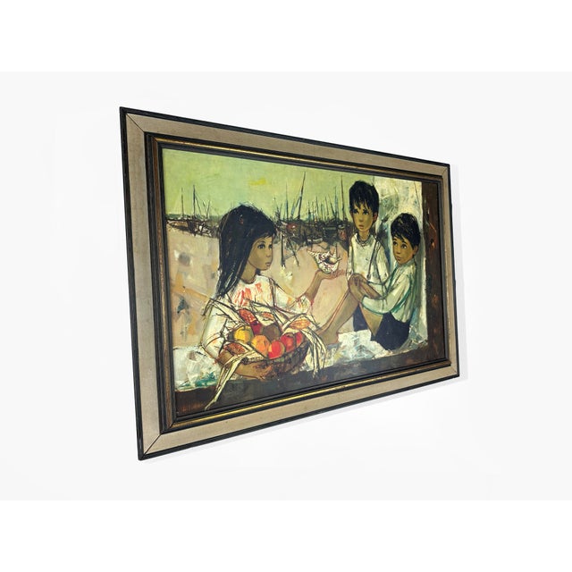 1960s Jean-Baptiste Valadié, The Fishermen's Children, 1960s, Print For Sale - Image 5 of 12