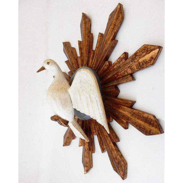 Wooden Dove Sunburst | Chairish