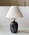 Danish Modern Satin Black Ceramic Table Lamp by Aino Grib, 1980s For Sale - Image 9 of 9